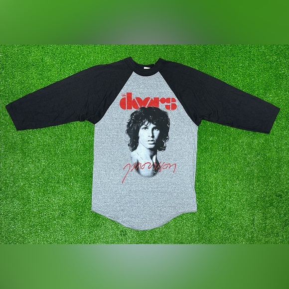 Vintage 1983 The Doors Jim Morrison Lizard King Jersey Shirt M Single Stitch USA